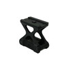 Armaspec ELEV8 High Rise Optic Riser ARM672-BLK - Lightweight 7075 Aluminum Precision T1/T2 Footprint Red Dot Mount for firearms, black color, with robust and durable construction for secure mounting.