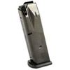 Mec-Gar USA MGPB9215B Precision Heat Treated Magazine for Military & Law Enforcement, durable stainless steel firearm magazine with black base plate for reliable performance.