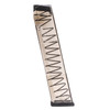 Elite Tactical Systems Group Elite Tactical Systems GLK-9-170 - 27-Round Translucent Glock Magazine with Extreme Impact Resistance, showcasing a clear magazine with internal springs for Glock firearms.