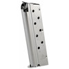 Mec-Gar USA MGCGOV40N 1911 Full Size Magazine for .40 S&W, precision engineered and reliable performance, shown in a close-up image of the stainless steel magazine with numbered capacity indicators.