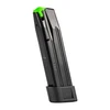 Mec-Gar USA MGPBPX421AFC Beretta PX4 Magazine, durable carbon steel construction with anti-friction coating and polymer follower, shown in black with a green tip