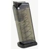 Elite Tactical Systems Group Elite Tactical Systems SMK-GLK-42 Glock 42 7-Round Magazine, clear plastic body with black top and base, heat-resistant durable construction, easy ammo tracking, lightweight and reliable firearm accessory.