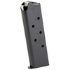 KCI USA KCI-MZ038 1911 .45 ACP Steel Magazine - 7 Round Capacity with Durable Electroplated Finish, showing a close-up of a black magazine with multiple round capacity markings.