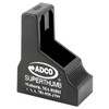 ADCO ST5 Super Thumb Loader for Faster .380 Double-Stack Magazine Reloading, black plastic tool designed to load .380 caliber magazines efficiently.