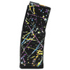 Amend2 556MOD3NEON30, black remote control with colorful neon splatter design.