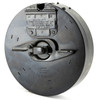 Auto Ordnance QTMT13KT, vintage WWII Thompson Submachine Gun 50-round drum magazine in metal with locking mechanism.