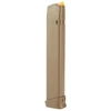 GLOCK 47463 33-Round Polymer Magazine, durable high-performance accessory for serious shooters, shown in a tan color.
