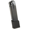 ProMag Industries SPR-A5 20-Round Steel Magazine, durable black metal magazine with a textured base plate for improved grip and USA-made quality with lifetime guarantee.