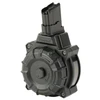 ProMag Industries DRM-A103 50-Round U.S. M1 Carbine Drum Magazine, durable polymer and steel construction, shown in close-up view.