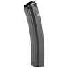 KCI USA KCI-MZ019 MP5 30-Round 9mm Steel Magazine - Enhanced Durability and Compatibility, black firearm magazine with a sleek design for reliable 9mm ammunition feeding.