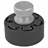 HKS Speed Loaders PYA, close-up view of a metallic component with textured top and a black base, used for firearm loading efficiency.