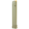 GLOCK 47462 33-Round High-Tech Polymer Magazine, a tan-colored, high-capacity firearm magazine designed for reliable and durable performance for enhanced shooting experience.