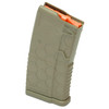 HEXMAG HX20-AR15-FDE Shorty 20-Round Magazine for AR-15 with Flat Dark Earth Finish, tool-less design, compatible with .223, 5.56, 300AAC, SOCOM, and Beowulf calibers, featuring a honeycomb pattern on its body.