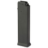 Heckler & Koch 219486S 10-Round Polymer Magazine for Ultimate Reliability, a black handgun magazine with a sleek elongated rectangular design.