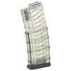 Elite Tactical Systems Group AR15-30G2 - Advanced Polymer 30-Round Tactical Magazine with Dust Cover & Coupler, transparent magazine showing internal capacity and features.