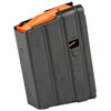 Ruger 90694, firearm magazine with a black body and orange follower.