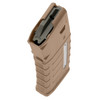 Magpul Industries PMAG 25 ICAR GEN M3 Window Magazine - 6mm ARC, 25-Round Capacity, Medium Coyote Tan, compatible with Surefire ICAR & LWRCI Six8, shown with rugged design and window for ammunition visibility.