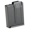 MDT 105627-BLK, a black plastic magazine for firearm, shown from the side view.