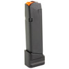 Shield Arms G17-ME-5INS-BLK, a black firearm magazine with a compact design and orange follower on top.