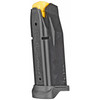 Taurus USA 358-0025-02, firearm magazine, black, rectangular shape with a yellow top