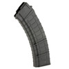 ProMag Industries AK-A18, firearm magazine with a black polymer design and textured surface for grip.