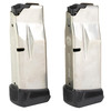 Ruger 90716 High-Capacity Magazine, durable, reliable, and precision engineered firearm accessory, shown in silver with black end caps.