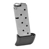 Kimber America 1200848A, firearm magazine in stainless steel with a black plastic base plate