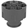 Safariland J-K2C, rugged multi-round ammunition holder or revolver speed loader with multiple chambers for quick reloads.