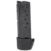 Ruger 90404, image showing a handgun magazine with a textured black base plate and a metal body with numbered feed lips for firearm ammunition.