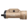 Streamlight TLR-1 HP Tactical Light, 65,000 Candela, 1000 Lumens, Shock-Proof LED, Model 59151, in a tan color with a compact design and high-performance features.