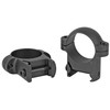 Burris Optics 420084 Solid Steel Weaver-Style Scope Rings, precision machined for ultimate strength and recoil resistance, shown in black color.