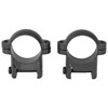 Burris Optics 420084 Solid Steel Weaver-Style Scope Rings, black, precision machined for ultimate strength and recoil resistance, designed to securely mount rifle scopes.