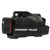 Crimson Trace Corporation Crimson Trace CMR-207 Rail Master Pro - 400 Lumen Tactical Light & Red Laser Sight for Enhanced Accuracy, close-up view of the tactical firearm accessory with LED and laser components.
