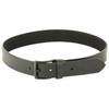 DeSantis Gunhide E25 CCW Belt, 1.5 inch bonded leather and synthetic under-belt with a black powder-coated buckle, shown in black color.