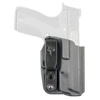 DeSantis Gunhide Slim-Tuk IWB Holster for S&W M&P Shield X, ambidextrous Kydex holster with tuckable clip and unicorn emblem, designed for concealed carry.
