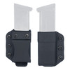 DeSantis Gunhide A100KJJJZ0 Persuader Mag Pouch, versatile IWB and OWB double stack magazine holder for 9mm and .40 caliber firearms, with magazine inserts and retention screws.