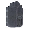 DeSantis Gunhide Slim-Tuk IWB Holster - Kydex, Ambidextrous, Tuckable Belt Clip for Taurus G2S, G2C, G3C - Model 137KJ8RZ0, black holster with textured surface and belt clip attachment