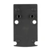 Shield Sights MNT-RMR-SMS-RMS Adapter Plate for Trijicon RMR, precision mounting solution for RMS/SMS optics, black metal plate with multiple screw holes.