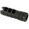LanTac USA LLC LANTAC DGN9MMD Dragon Muzzle Brake for 9x19MM Rifles, black metal muzzle brake with multiple ports for recoil reduction and enhanced shooting accuracy.