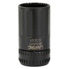 LanTac USA LLC 01-MD-A2-BMD-COMP Blast Mitigation Device - Advanced Muzzle Control & Safety, black cylindrical muzzle brake with vented sides for recoil and blast reduction.
