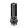 LanTac USA LLC LANTAC Lamprey Flash Hider LAM-556FC-PBL, a precision engineered tactical muzzle device with six ports designed for enhanced shooting performance.