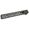 LanTac USA LLC 01-HG-015-SPADA-ML Lightweight M-LOK Handguard, durable black aluminum, anti-slip design, made in USA, with open slot construction for firearm customization.