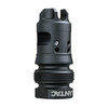 LanTac USA LLC LANTAC DGN762B-DAX Muzzle Brake, black metal muzzle device with precision machining and venting holes for recoil reduction and muzzle rise control for rifles, compatible with XENO HUB.