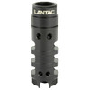 LanTac USA LLC LANTAC DGN762B Muzzle Brake, black metal muzzle device with recoil control and muzzle rise reduction features, mounted on firearm