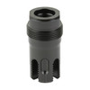 LanTac USA LLC LanTac LAM-556FC-PBS Lamprey Flash Hider - Enhanced Flash Reduction & Accuracy, black muzzle brake for precision shooting with threading for firearm attachment.