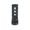 LanTac USA LLC LANTAC Dragon Plan-B Muzzle Brake DGN9MMB-PBL, black tactical muzzle brake with multiple cutouts for superior recoil control and precision shooting upgrade.