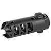 LanTac USA LLC LANTAC DGN556B-QM Dragon Advanced Muzzle Brake for .223/5.56, black metal muzzle device with multiple cutouts for recoil reduction.