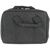 GLOCK AP60242 Dual Padded 2-Pistol Range Bag with 5 Magazine Holders, black rugged carrying case designed for firearm transport and storage, with padded interior and sturdy handles.