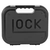 GLOCK CASE2928 - Durable Polymer Pistol Case for Glock Handguns with Cleaning Rod & Secure Lock, black plastic gun case with handle and lock features.