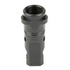 Breek Arms BRK4331 Suppressor Attachment, black metal suppressor for .30 caliber firearms with advanced Breek-LOK 3QD System, designed for precision accuracy and reduced recoil, made in USA.